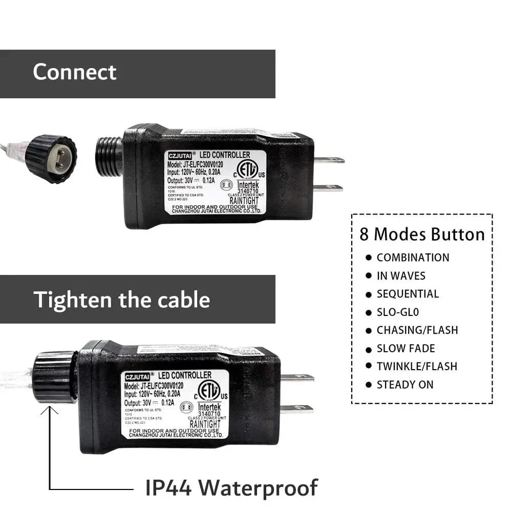 Luzes de Fadas Natalinas IP65 - Encanto e Magia em 50m