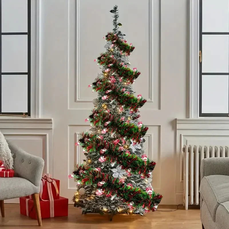 Festão Natalino Fake Com Decorações